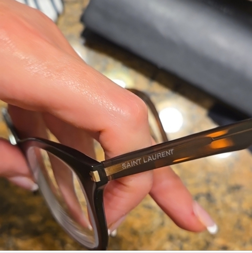 Saint Laurent Dark Brown Eyeglasses - Picture 4 of 6
